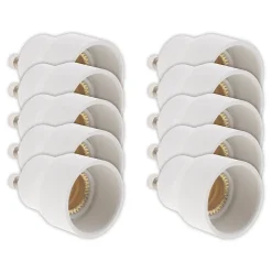 10 Adaptateurs de douille GU40 vers E14 à baïonnette - Zenitech