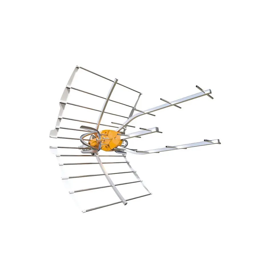 148921 Antenne TV Rateau Terrestre Ellipse UHF (C21-48) G 38dBi LTE700 + Alimentation 12V TELEVES