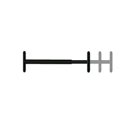 1 barreau télescopique de fenêtre, acier gris anthracite, Afbat, L.48 à 90cm