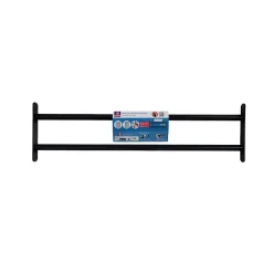 2 barreaux télescopiques de fenêtre, acier noir, Afbat, L.90 à 170 cm