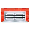 2 barreaux télescopiques pour fenêtre Mottez 99 à 188 cm