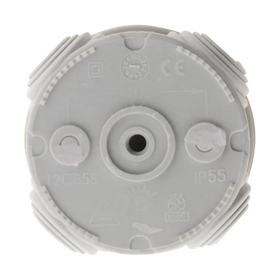 10 Boîte dérivation IP55 diamètre 70x35mm Zenitech