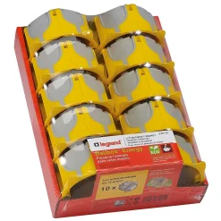 10 boîtes d'encastrement Legrand Batibox Energy pour plaque de plâtre