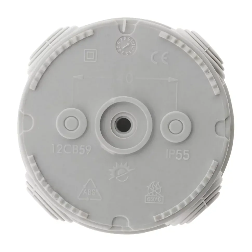 3 boîtes dérivation IP55 diamètre 80x40mm Zenitech