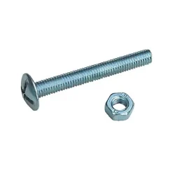 10 boulons poêlier acier zingué Diall Ø8 x 40 mm