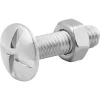 10 boulons poêlier inox A2 5 x 20 mm