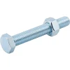 10 boulons tête héxagonale acier zingué 8 x 70 mm