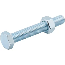 10 boulons tête héxagonale acier zingué 8 x 70 mm