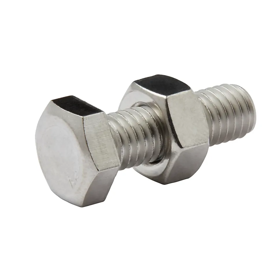 10 boulons tête héxagonale inox 8 x 25 mm