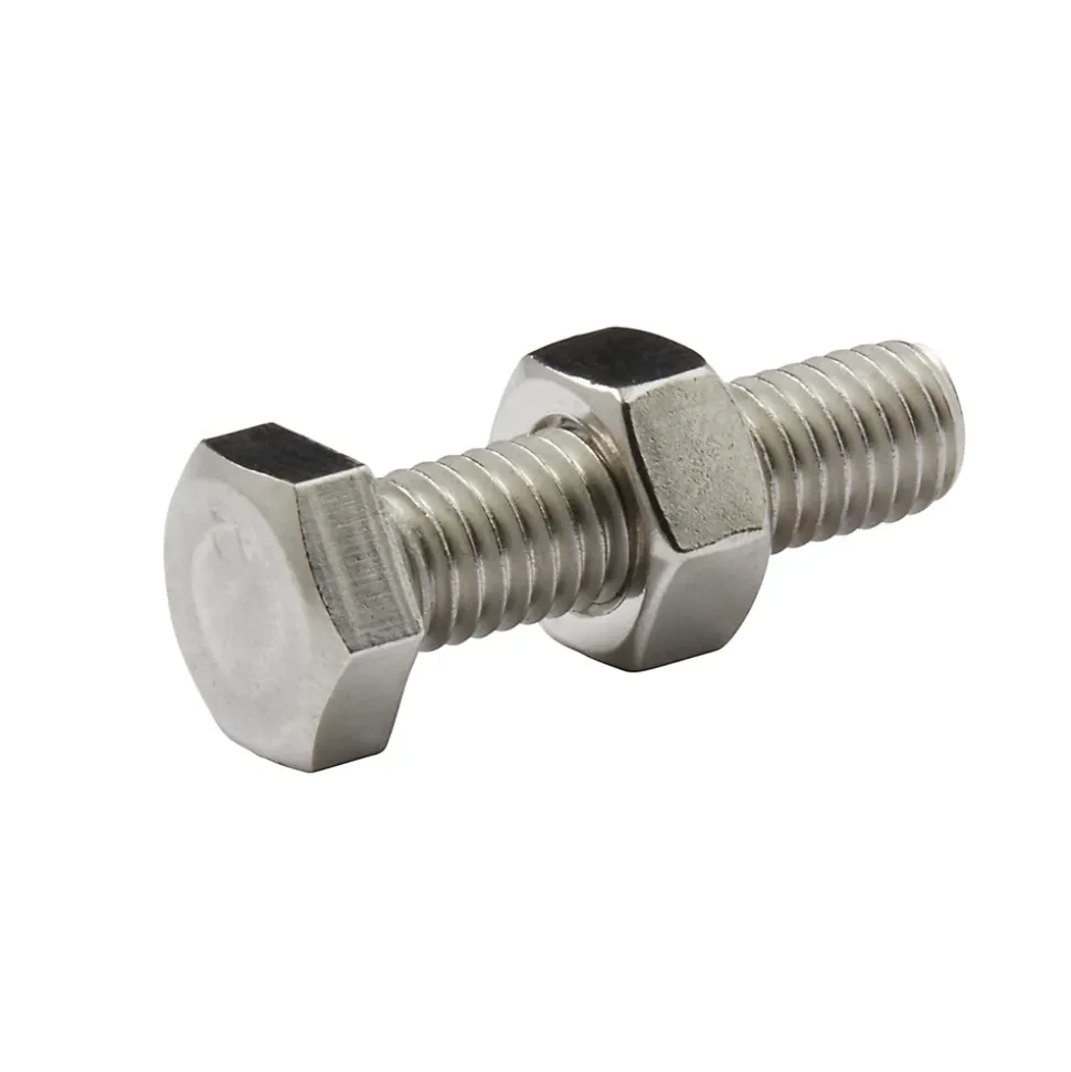 10 boulons tête héxagonale inox 8 x 30 mm