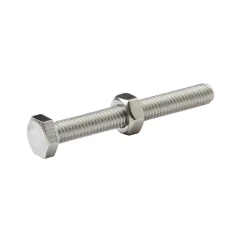10 boulons tête héxagonale inox 6 x 50 mm