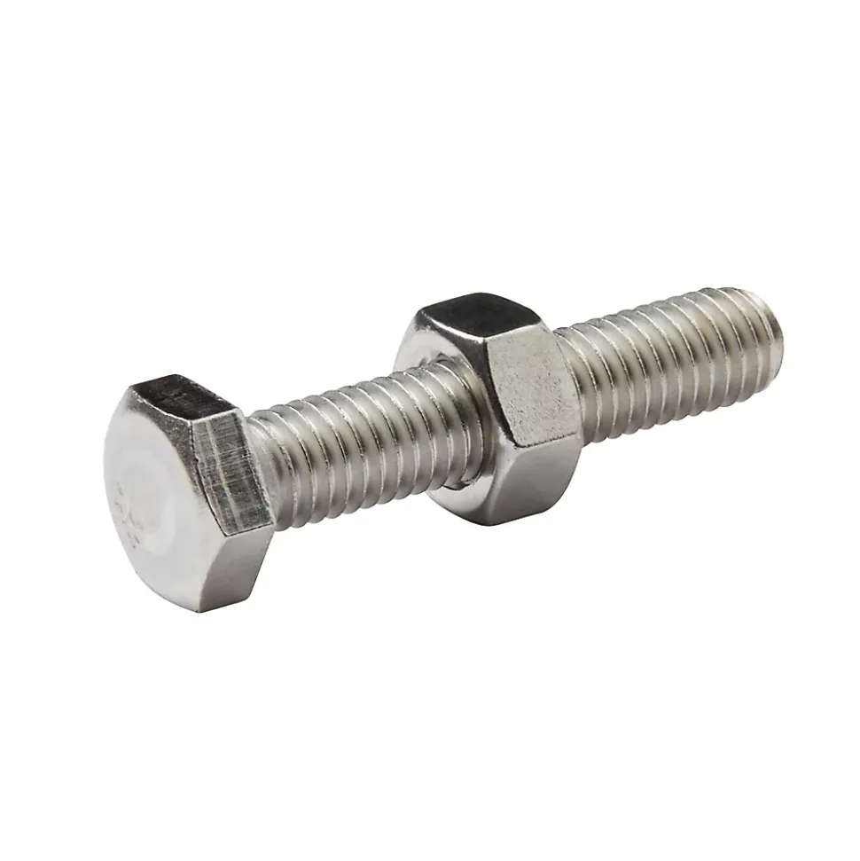 10 boulons tête héxagonale inox 8 x 40 mm