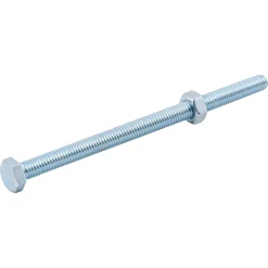 10 boulons tête héxagonale zingué 6 x 100 mm