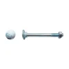 100 Boulons Tête Ronde Collet Carré TRCC 7 x 60 mm - DIN 603 - Zingué blanc - D-Work