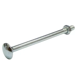 10 boulons tête ronde collet carré 8 x 80 mm