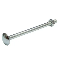 10 boulons tête ronde collet carré 6 x 70 mm
