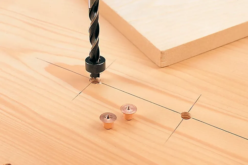 3 butées de profondeur Wolfcraft ø6/8/10 mm