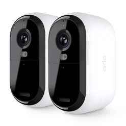 2 caméras de vidéosurveillance extérieures 2K blanches Arlo Essential2