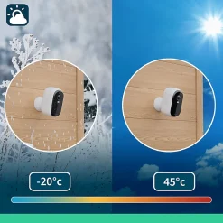2 caméras de vidéosurveillance extérieures 2K blanches Arlo Essential2