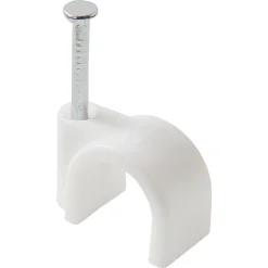 25 cavaliers ronds en nylon ø 10 à 11 mm Diall blanc