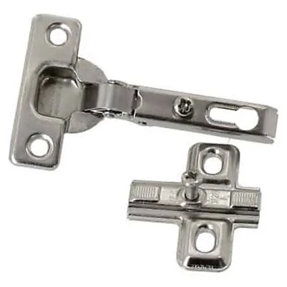 2 charnières invisibles key hole recouvrable acier nickelé Diall Ø26 mm 92°