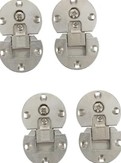 4 charnières pliantes, charnières de table pliantes, charnières pliantes à cadre métallique, charnières d'armoire