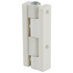 2 charnières universelles nylon blanc Diall 40 mm