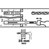 6 chevilles à frapper Diall métal PZ Ø6x65mm