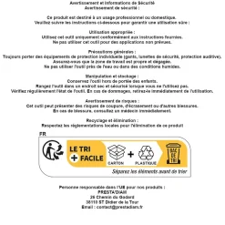 200 Chevilles à Frapper NHS D. 8 x Lt. 80 mm avec Vis Tête Fraisée (en seau) - D-Work