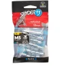 12 chevilles corps creux acier zingué Spyder M5 13mm + vis tête fraisée blanche
