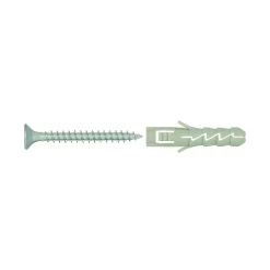 10 chevilles Diall nylon CL PZ Ø8x40mm