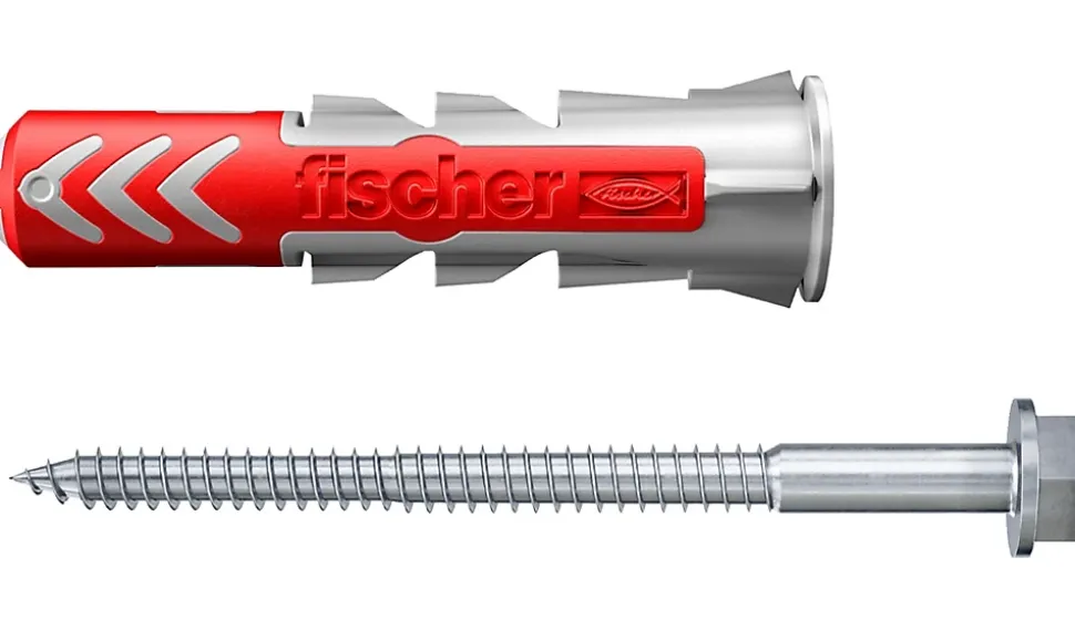 18 chevilles Fischer Duopower 3 diam 6-8-10mm avec vis