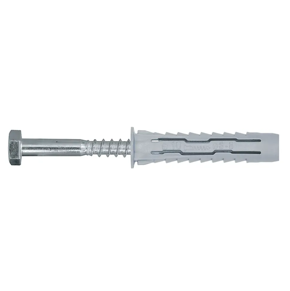 2 chevilles universelles Diall nylon HX Ø12x60mm