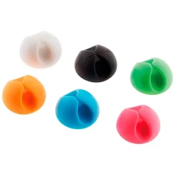 6 clips auto collants câbles Zenitech