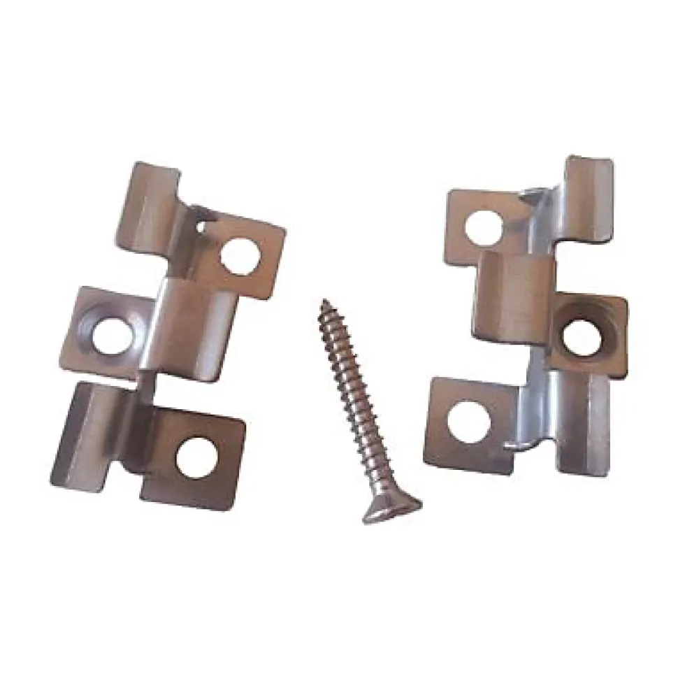 100 clips et vis inox pour lame de terrasse composite alvéolaire Greendeck R