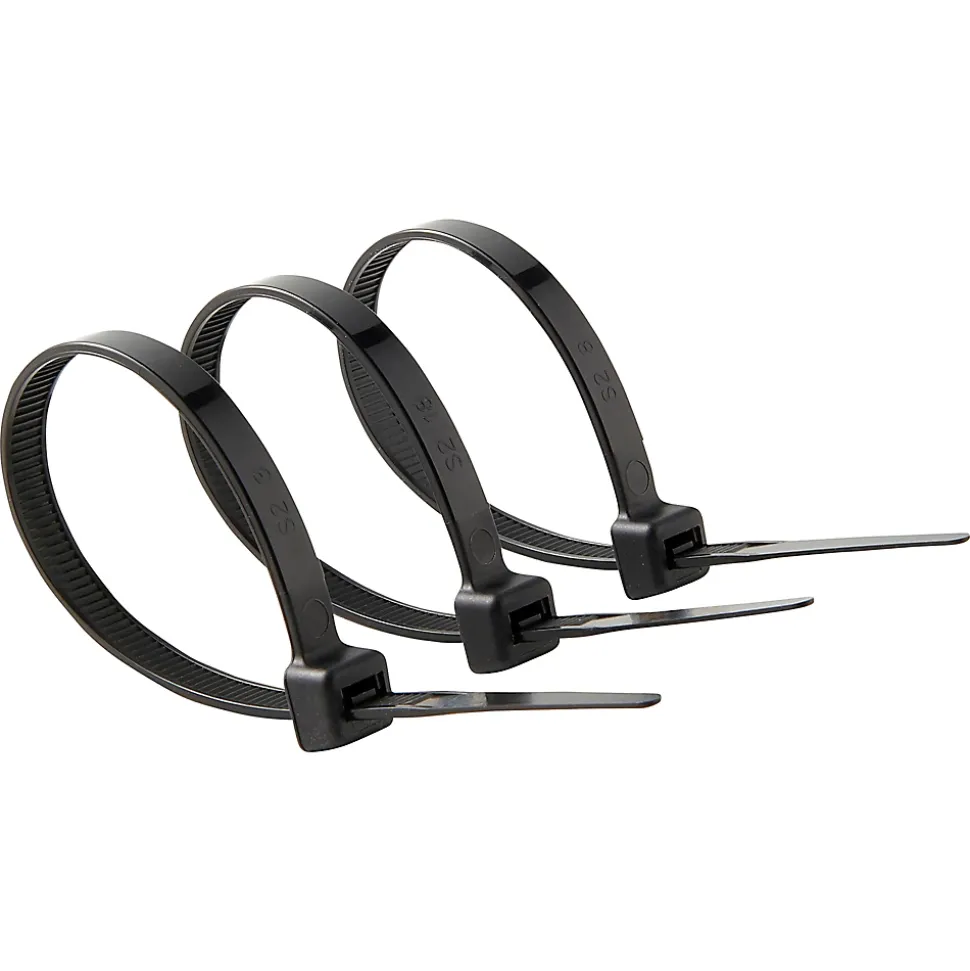 25 colliers de serrage en nylon Diall 6 x 175 mm noir