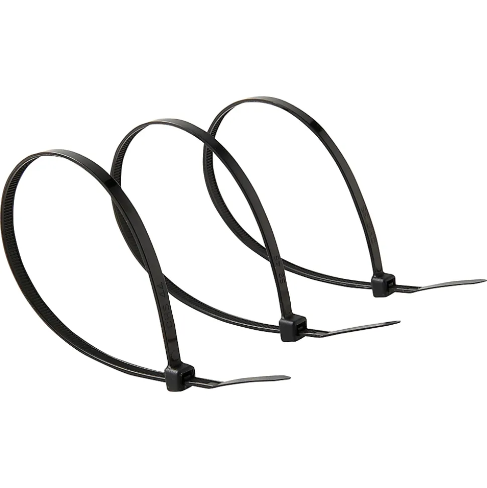 100 colliers de serrage en nylon Diall 4,8 x 250 mm noir