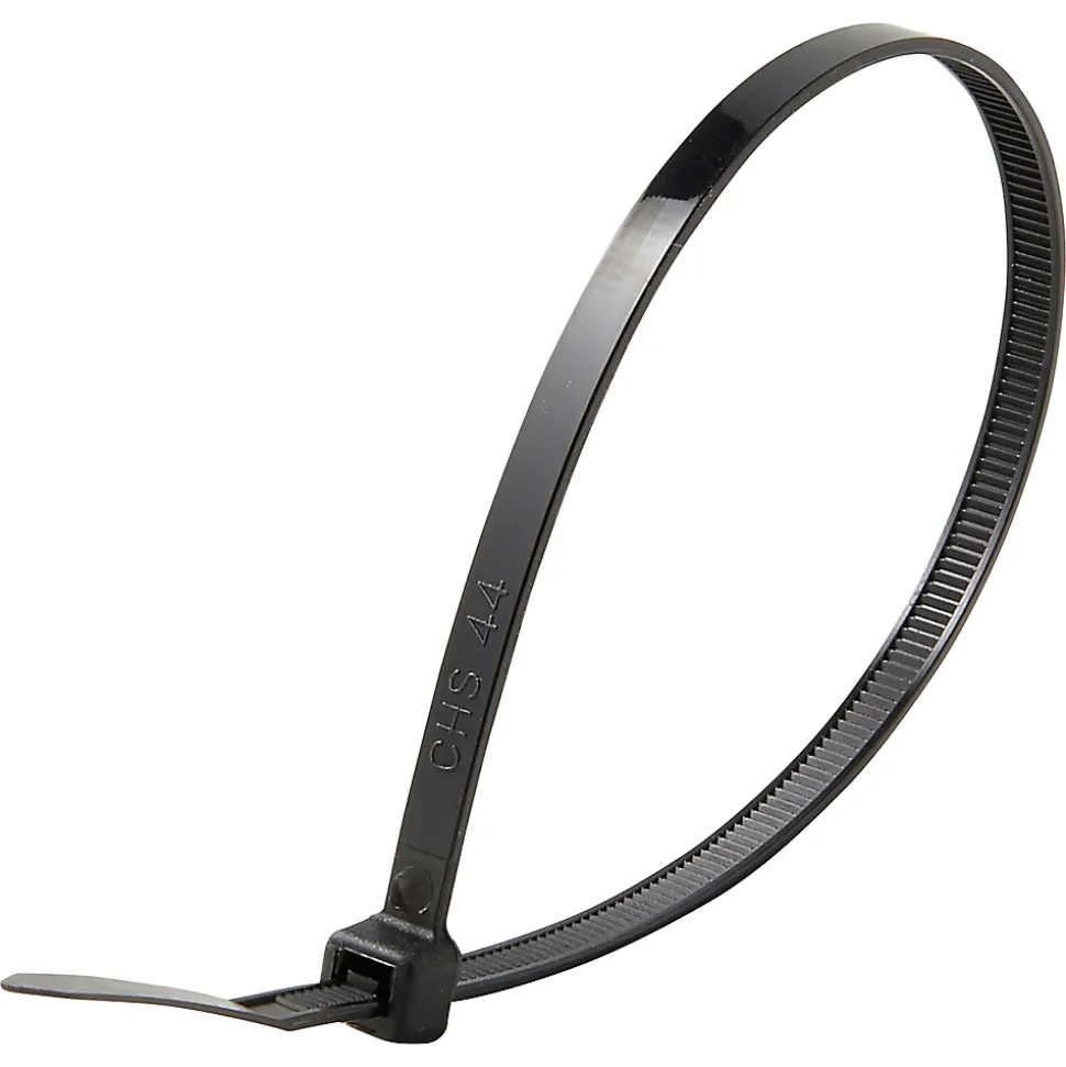 100 colliers de serrage en nylon Diall 4,8 x 250 mm noir