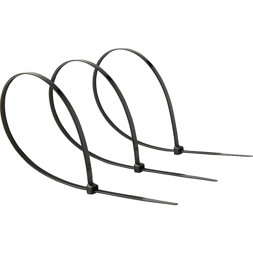 50 colliers de serrage en nylon Diall 4,8 x 350 mm Noir