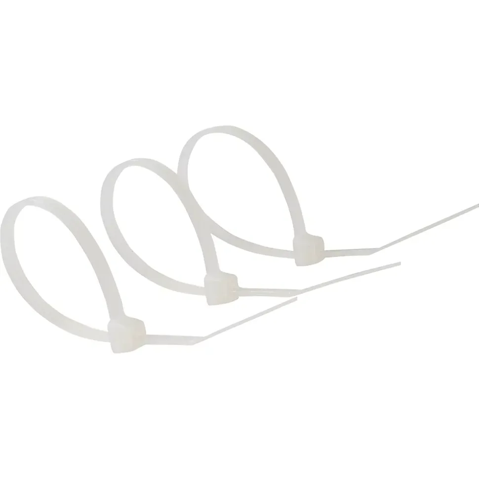 100 colliers de serrage en nylon Diall 2,5 x 100 mm transparent