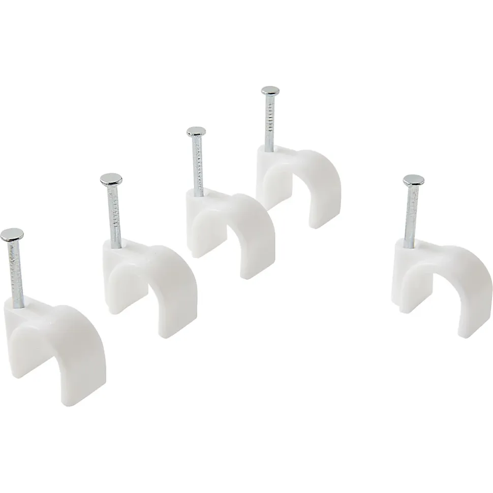 100 colliers de serrage en nylon Diall ø 10 à 11 mm blanc