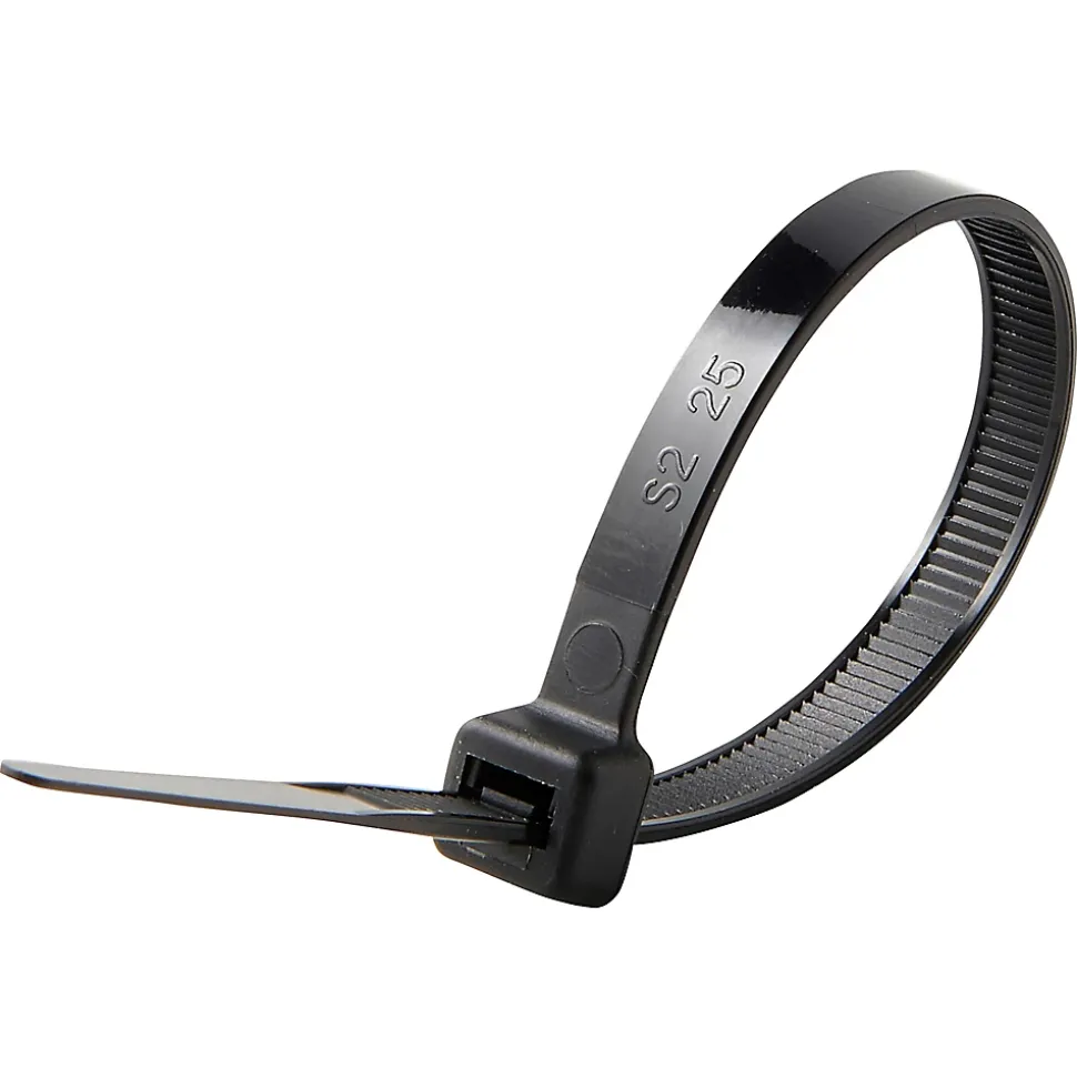 100 colliers de serrage en nylon Diall 6 x 175 mm noir