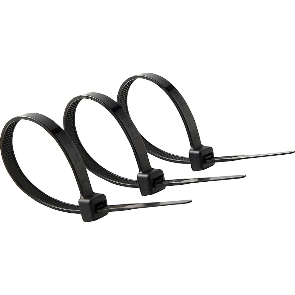 100 colliers de serrage en nylon Diall 6 x 175 mm noir