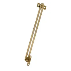 2 Compas coulisseaux à glissière droite/gauche acier nickelé L.140 mm x l.16 mm