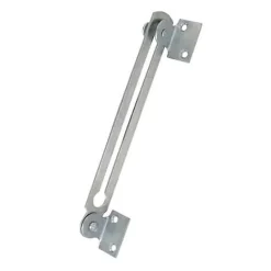 2 compas coulisseaux avec arrêt relevable L. 200 mm