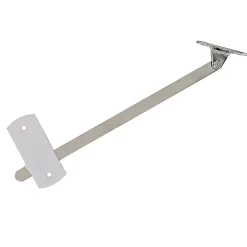 2 compas coulisseaux avec arrêt relevable L. 207 mm