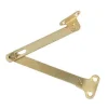 2 Compas coulisseaux avec arrêt droite/gauche acier laiton L. 150 mm x l.10 mm