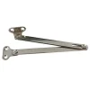2 Compas coulisseaux avec arrêt droite/gauche acier nickelé L.200 mm x l.10 mm