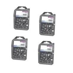 4 Coques de 25 Ecrous Borgnes M12 mm - DIN 1587 - Inox A2 - D-Work