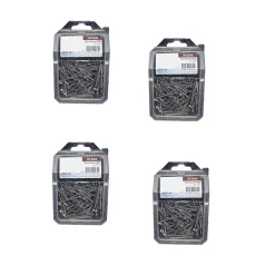 4 Coques de 50 Vis Bois Tête Fraisée Pozidriv 6 x 60 mm - Inox A2 - D-Work